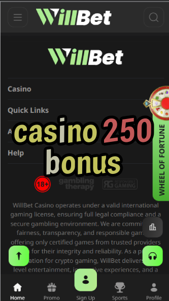Casino 250 Bonus - $250 Welcome Bonus-casinoorder.vip